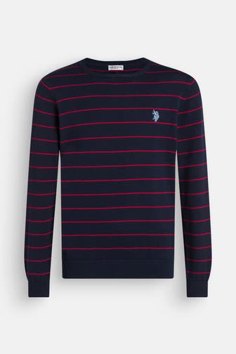 U.S. POLO ASSN. Strickpullover 'Imad' gestreift