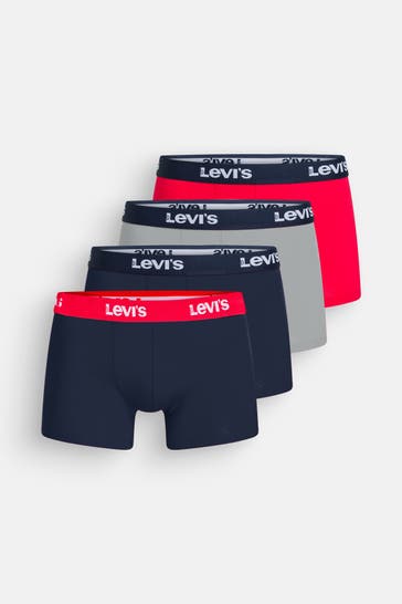 LEVI'S® 4er-Pack Boxer Trunks mehrfarbig