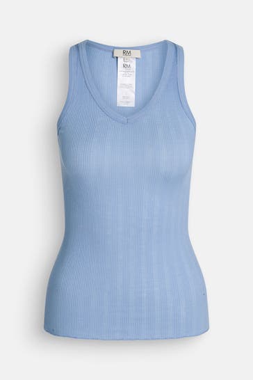 RM BY ROSEMUNDE Top 'Bardot' hellblau