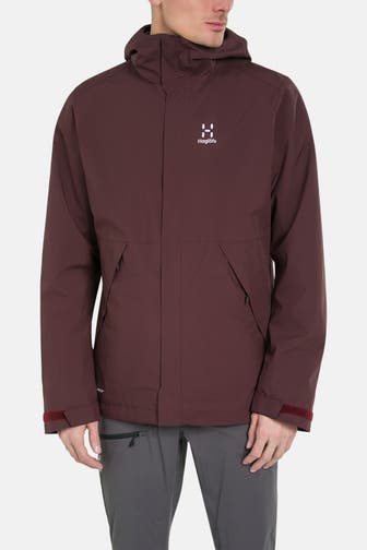 HAGLÖFS 3 in 1-Funktionsjacke 'Stuga' bordeaux