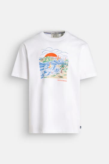 SCOTCH & SODA T-Shirt weiß