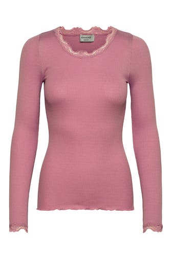 ROSEMUNDE Seidenmix-Longsleeve 'Babette' altrosa