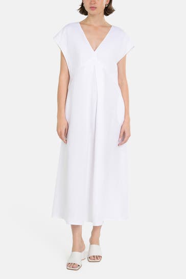 RIANI Leinen-Kleid weiß