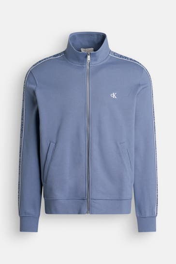 CALVIN KLEIN Sweatjacke graublau