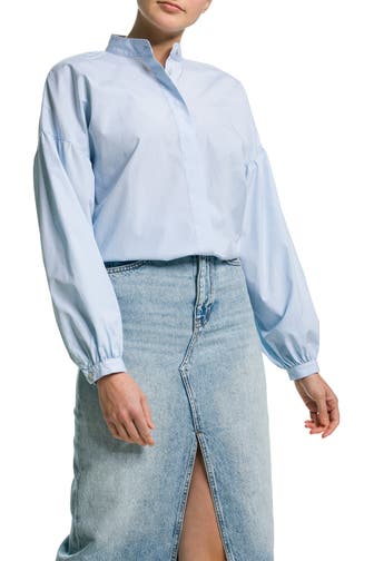 0039 ITALY Casual-Bluse 'Sonja' hellblau