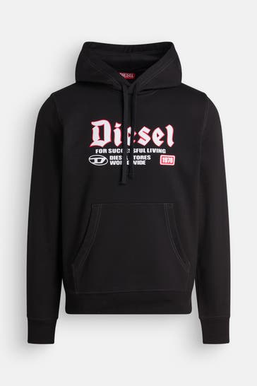 DIESEL Hoodie 'Ginn' schwarz
