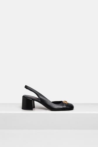 VERSACE Sling-Pumps schwarz