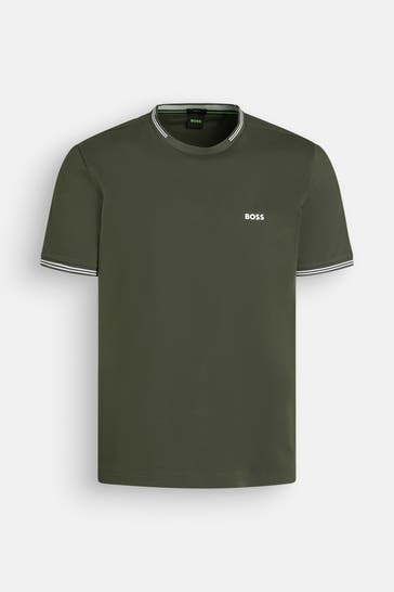 BOSS GREEN T-Shirt 'Taul' oliv