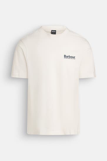 BARBOUR T-Shirt ecru