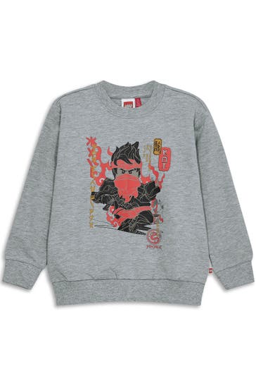 LEGO WEAR Sweatshirt hellgrau meliert