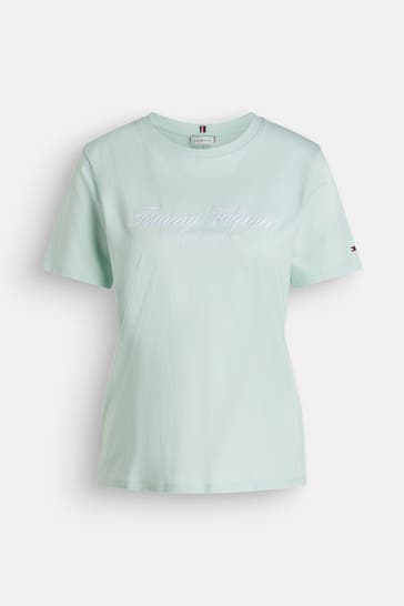 TOMMY HILFIGER T-Shirt aqua