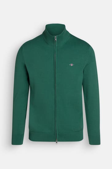 GANT Strickjacke dunkelgrün
