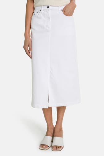 TOMMY HILFIGER Jeansrock 'Claire' weiß