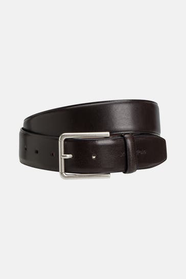 MARC O'POLO Ledergürtel dunkelbraun