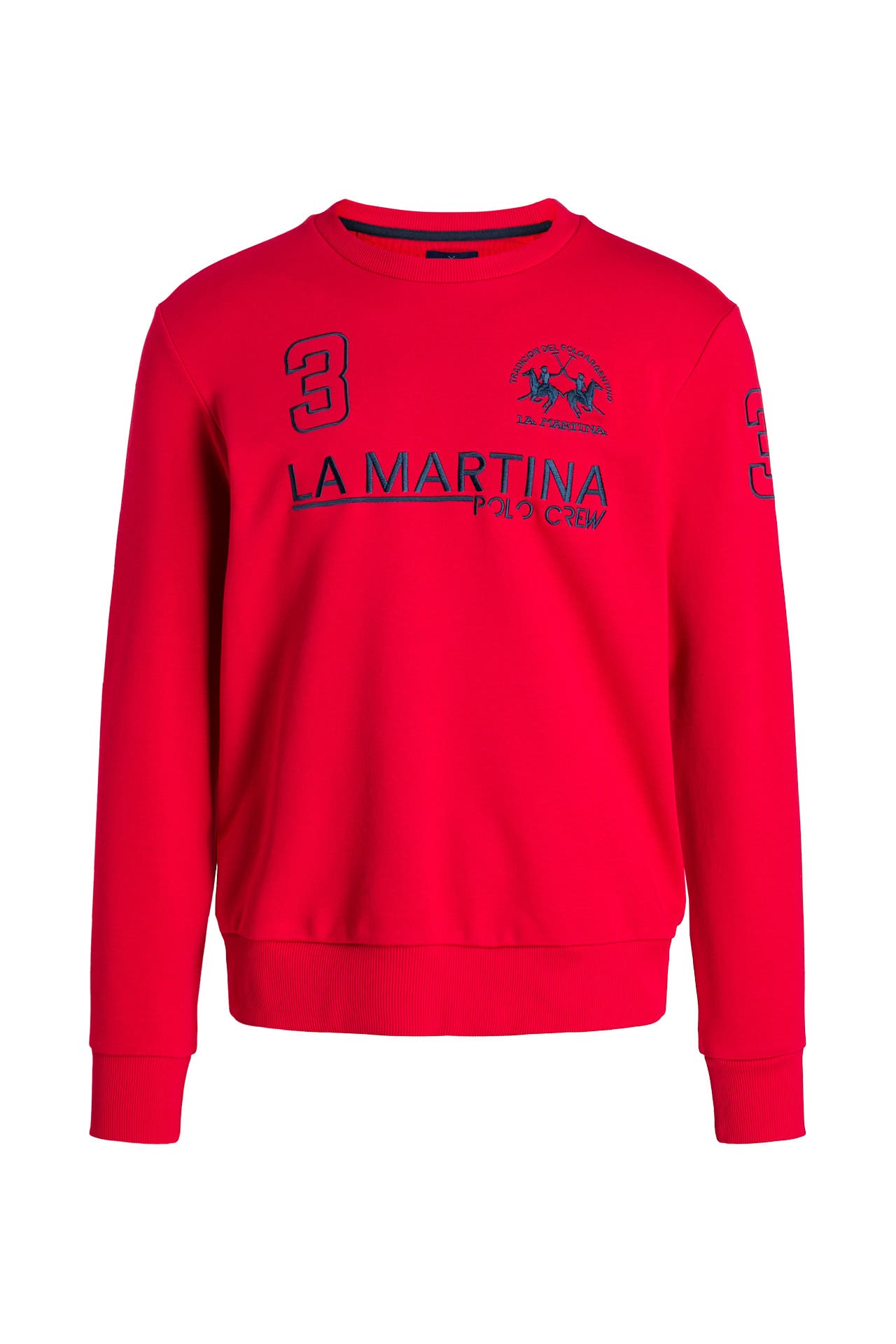 La Martina White Cotton Men Sweatshirt main image 1