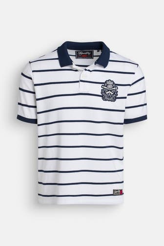 SUPERDRY Polo-Shirt 'Crest Stripe' gestreift