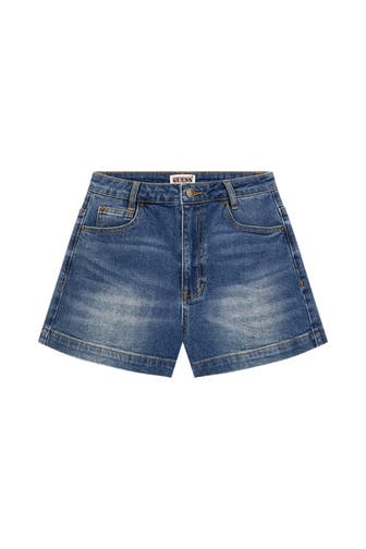 GUESS Jeansshorts blau