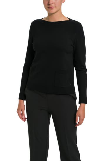 MARC CAIN Strickpullover schwarz