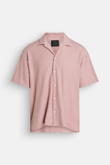 JACK & JONES Kurzarmhemd altrosa