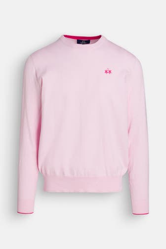 LA MARTINA Feinstrick-Pullover rosa