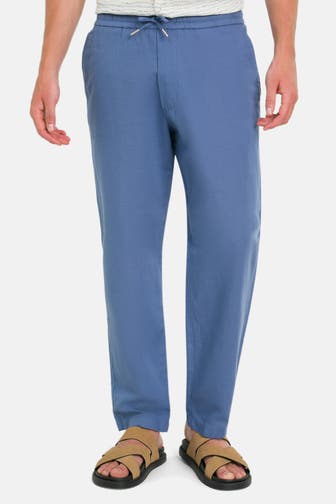 MARC O'POLO Leinenmix-Hose blau