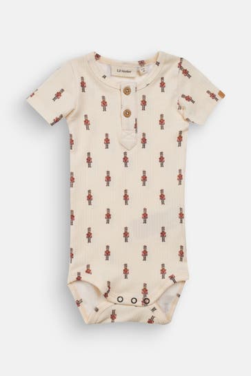 LIL' ATELIER Body 'Gio Boa' gemustert