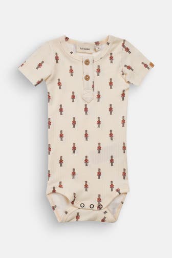 LIL' ATELIER Body 'Gio Boa' gemustert