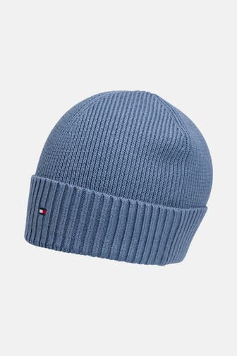 TOMMY HILFIGER Strickmütze hellblau