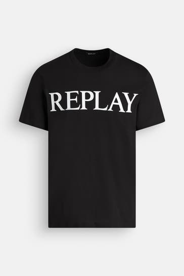 REPLAY T-Shirt schwarz