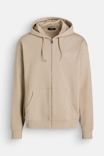 GUESS Sweatjacke hellbraun