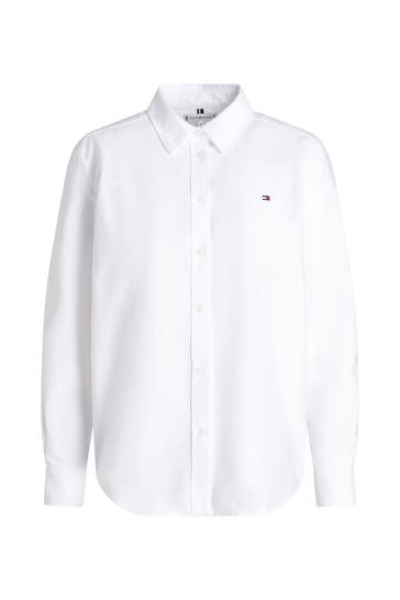 TOMMY HILFIGER Casual-Bluse 'Oxford' weiß