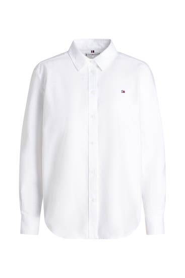 TOMMY HILFIGER - Casual-Bluse 'Oxford' weiß