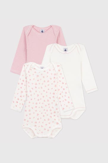 PETIT BATEAU 3er Pack Bodies mehrfarbig