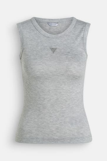 GUESS Strick-Top 'Michaela' hellgrau