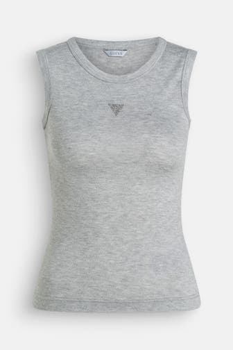 GUESS Strick-Top 'Michaela' hellgrau