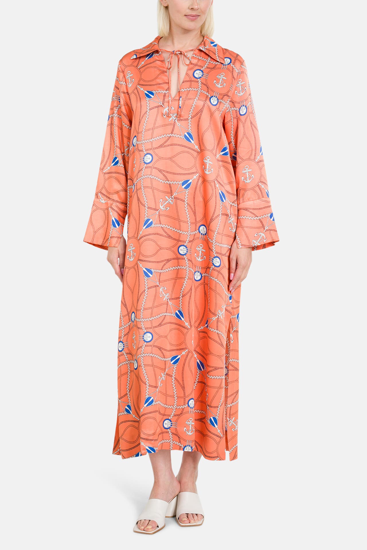 GANT Maxikleid orange gemustert, Bild 1