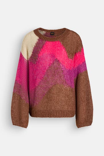 BOSS Wollmix-Pullover 'Funch' mehrfarbig
