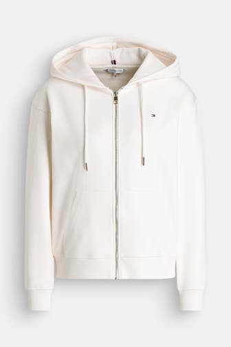 TOMMY HILFIGER Sweatjacke antikweiß