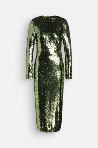 2NDDAY Paillettenkleid 'Sonyan' oliv