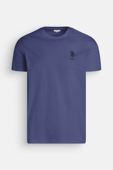 U.S. POLO ASSN. T-Shirt 'Dirk' rauchblau