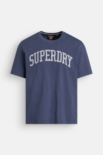 SUPERDRY T-Shirt graublau
