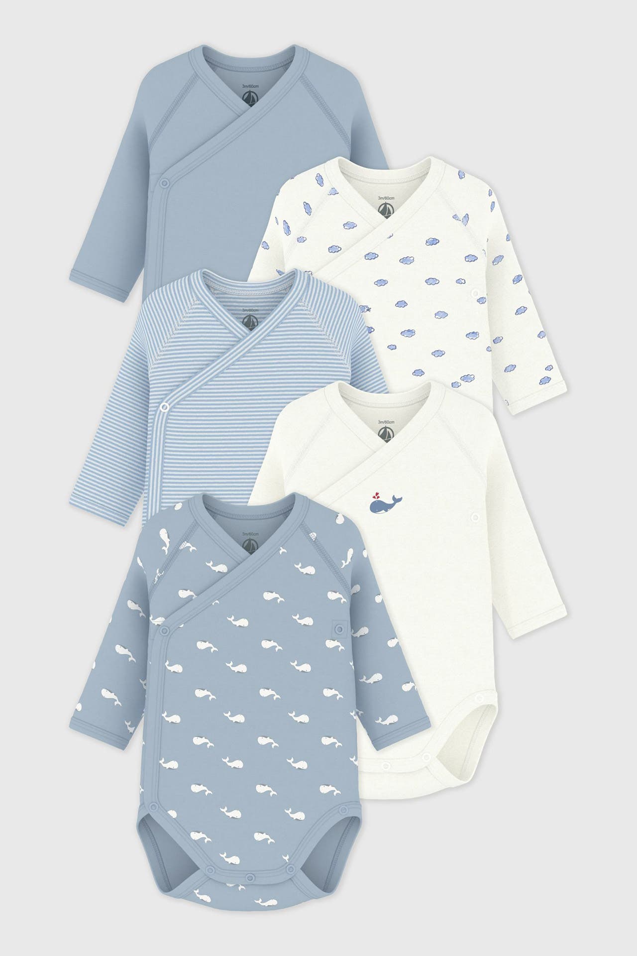 PETIT BATEAU 5er- Pack Bodies mehrfarbig, Bild 1