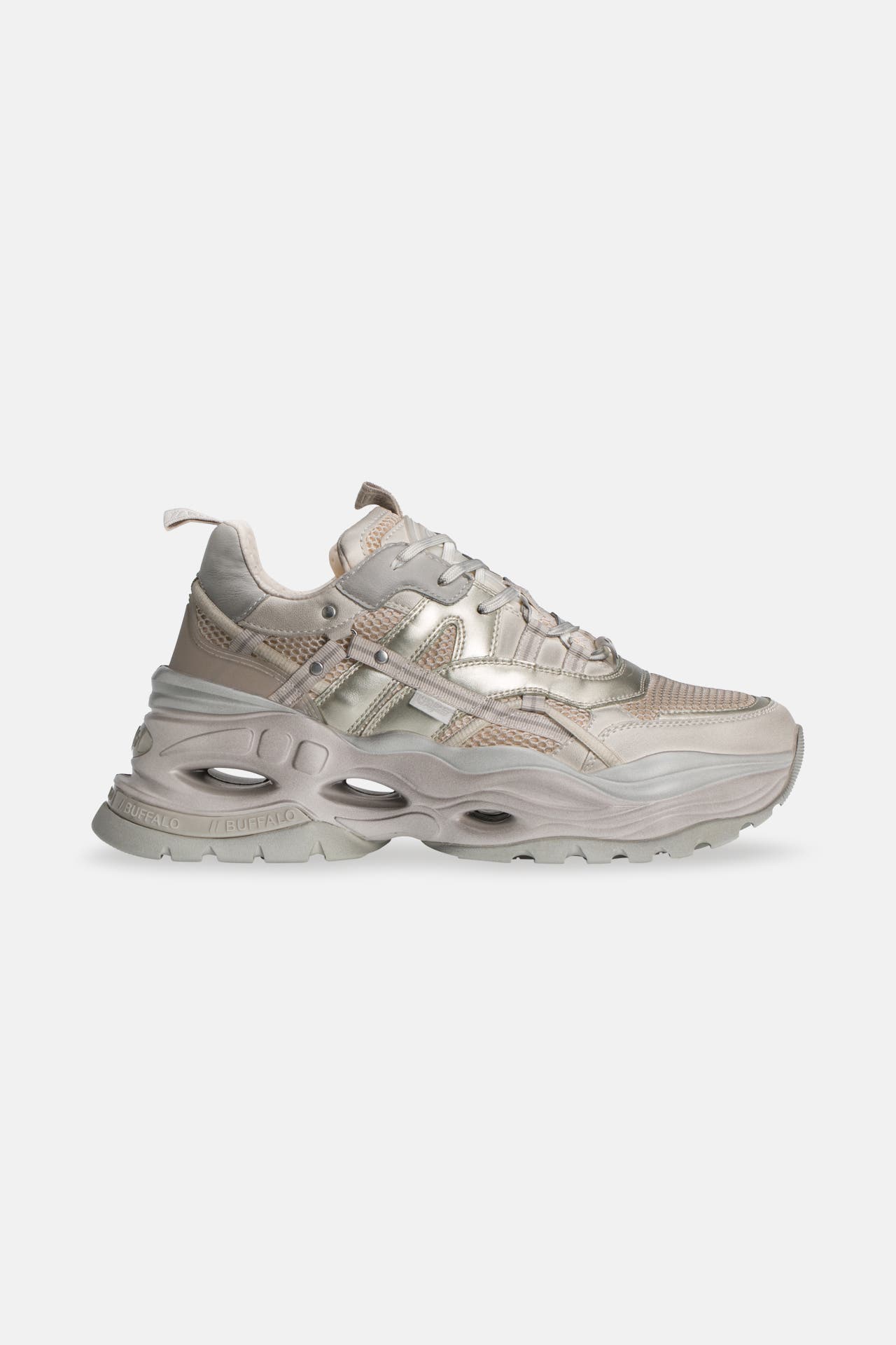 BUFFALO Sneaker 'Triplet Hollow Vntg' greige, Bild 1