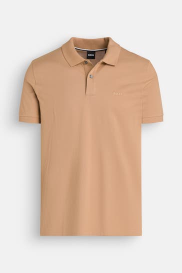 BOSS Polo-Shirt 'Pallas' beige