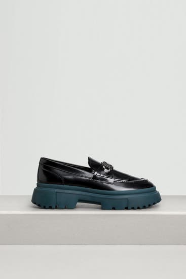 HOGAN - Leder-Loafer schwarz