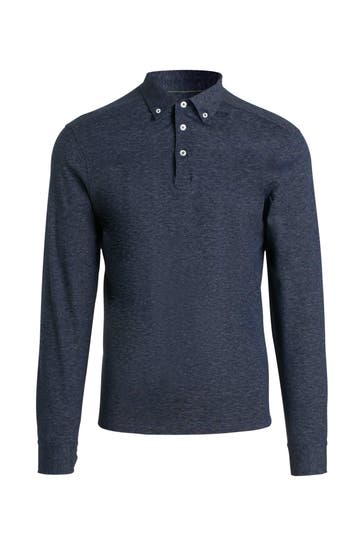 HACKETT Langarm-Polo navy