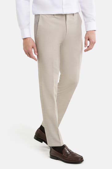 HUGO Wollmix-Stoffhose 'Hesten' greige