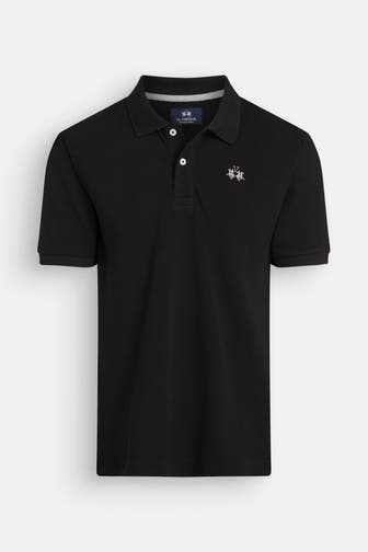 LA MARTINA Polo-Shirt schwarz