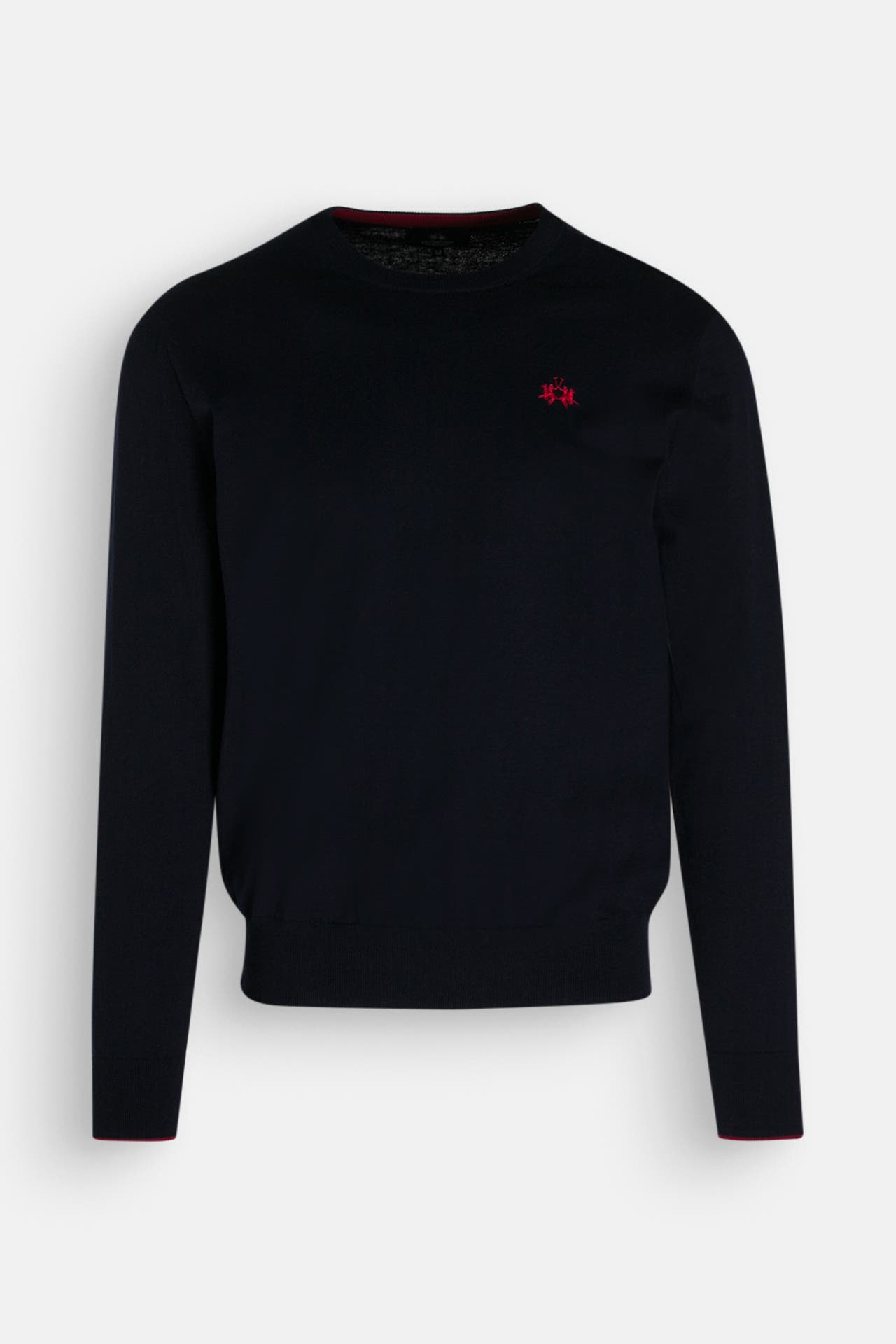 LA MARTINA Feinstrick-Pullover nachtblau, Bild 1