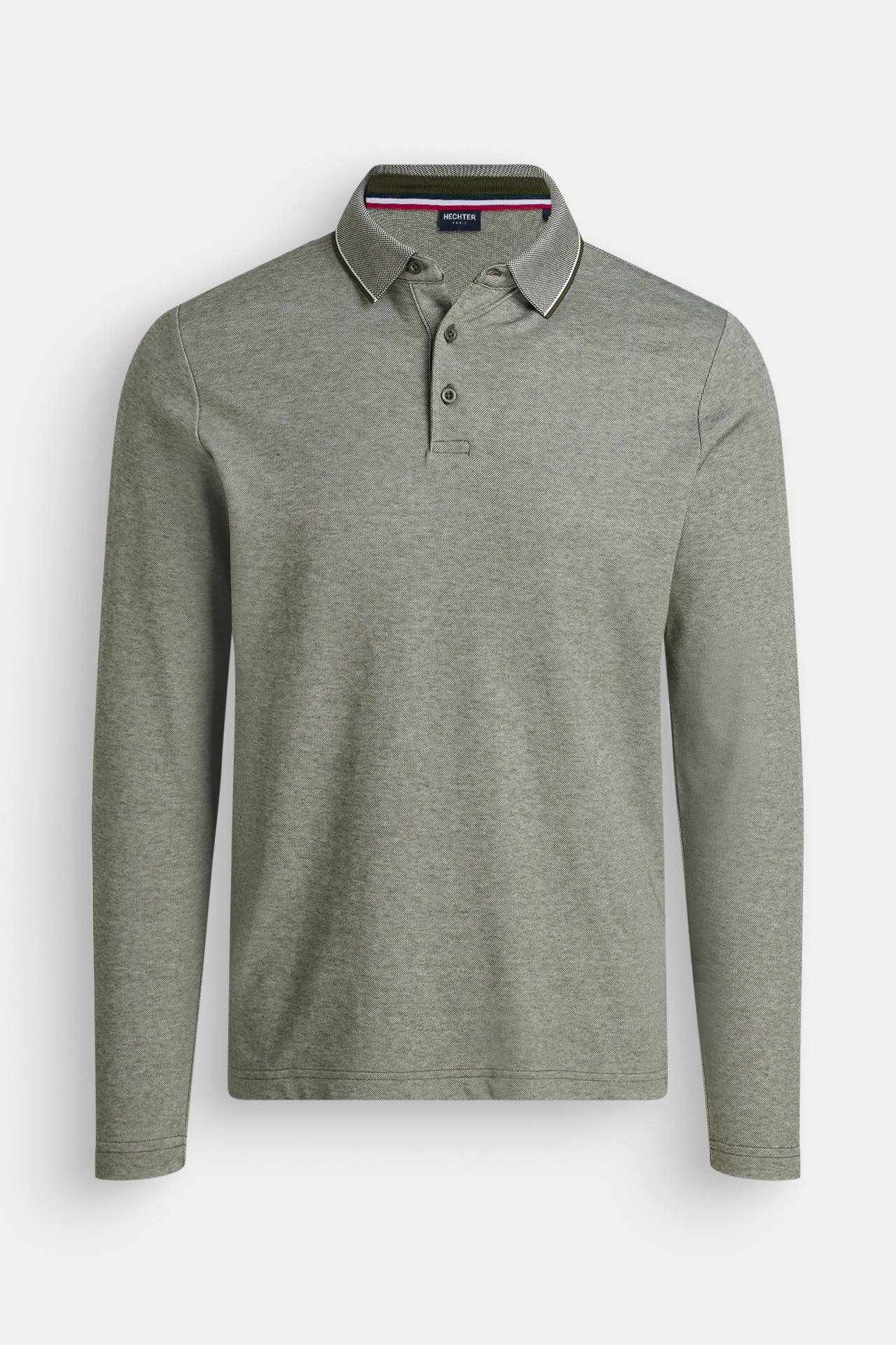 HECHTER Paris Polo-Longsleeve 'Easy Go' oliv, Bild 1